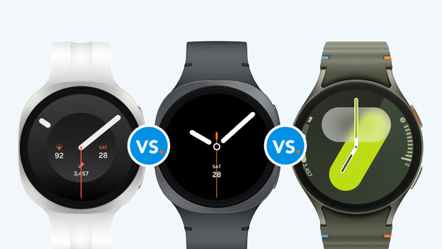 Vergelijk de Galaxy Watch 9 met Watch 8 en 7