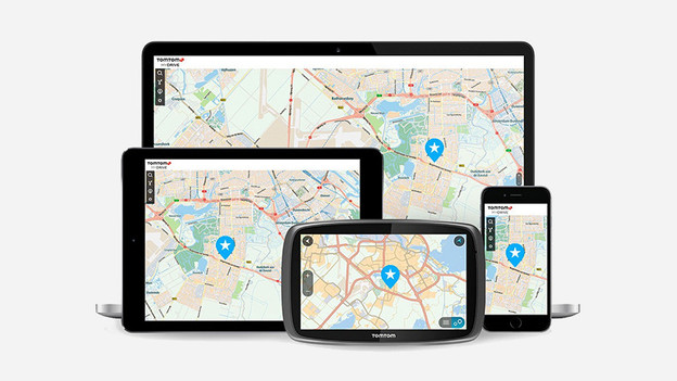 Different screens in TomTom my drive
