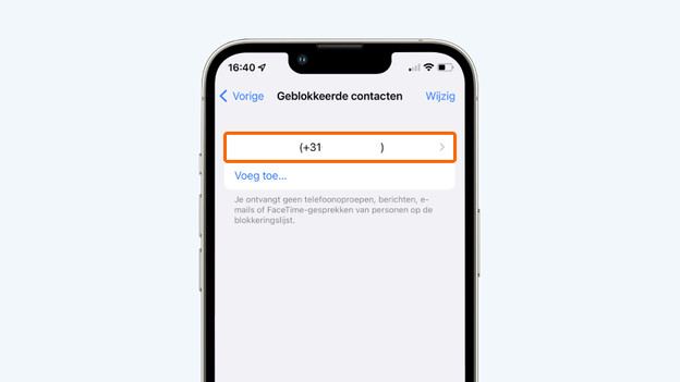 Swipe from left to right