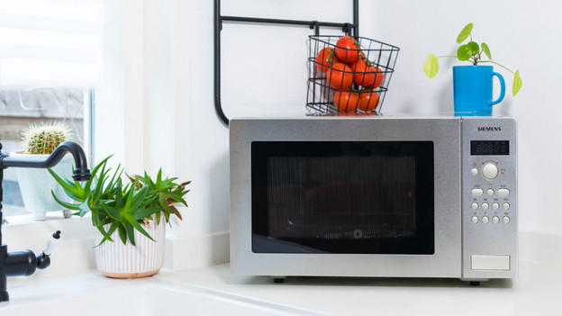 Microwave on counter