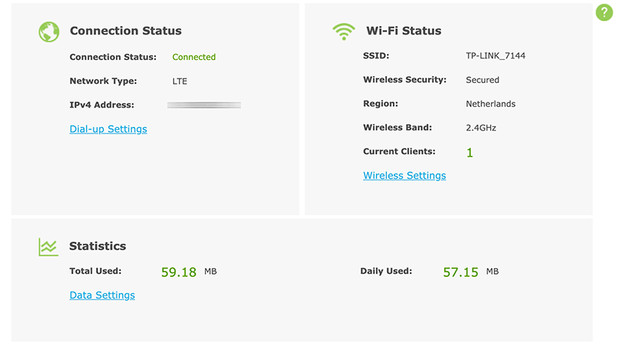 Mobile data plan TP-Link MiFi