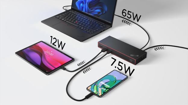 Opladen vanuit docking station