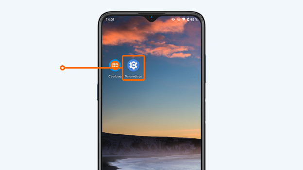 1. Appuyez sur Paramètres.