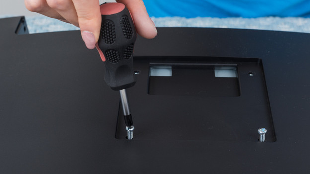 Step 5: attach the VESA plate to the monitor arm