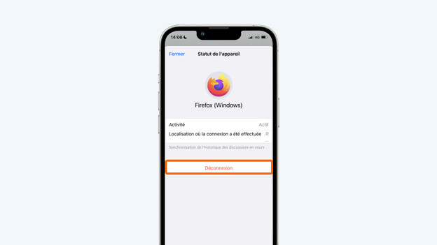 Sélectionnez « Se déconnecter ».