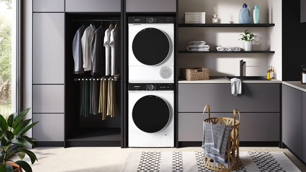 Wasmachine en droogkast