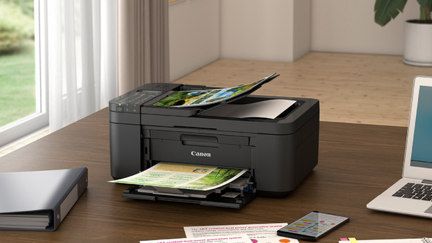 All-in-one Canon printer with ADF at the table