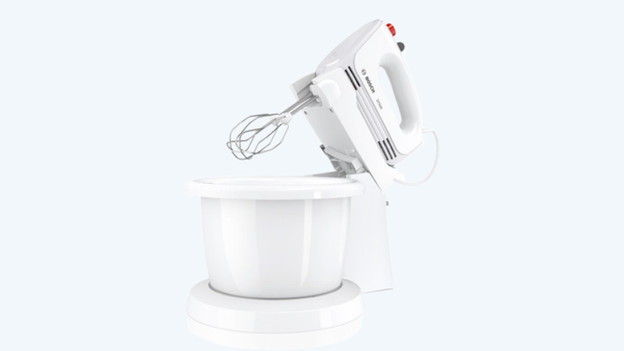 Hand mixer with holder