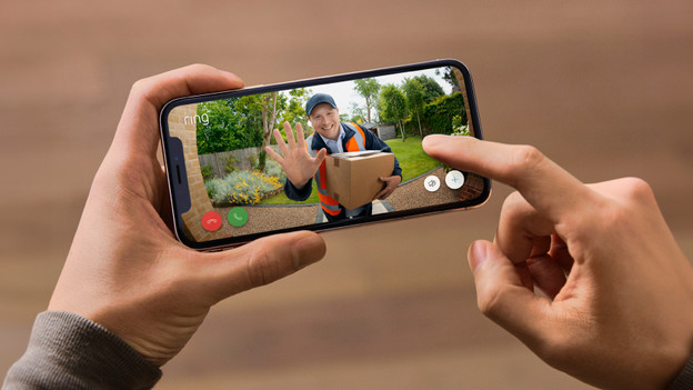 Parlez aux visiteurs via l'appli.