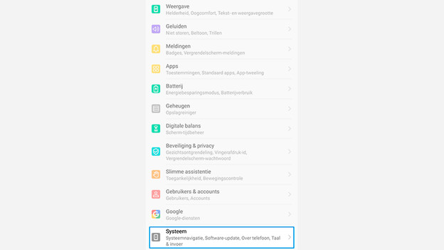 Réinitialisation Honor système