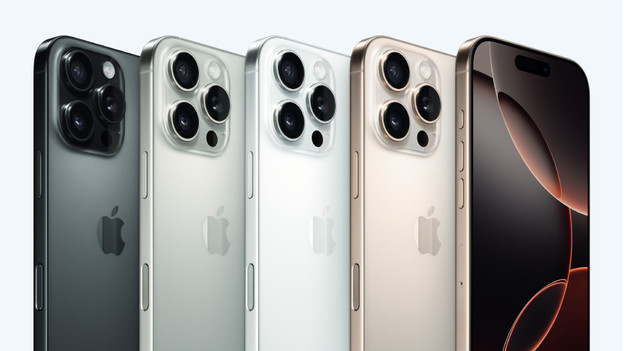 iPhone 16 Pro en différentes couleurs