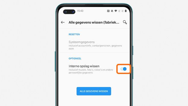 Effacer la mémoire interne
