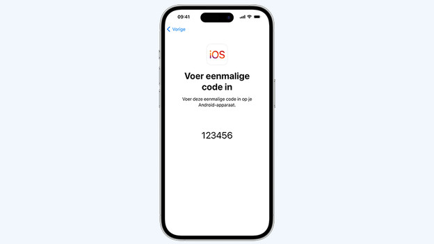 iOS eenmalige code