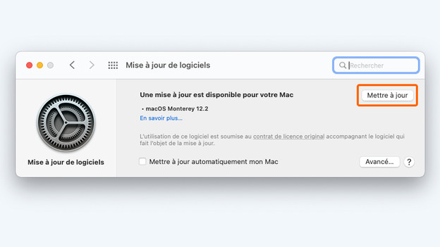 Mise à jour du software