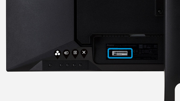 Photo du numéro de type de l'écran PC