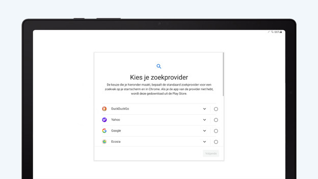 Samsung tablet installatie