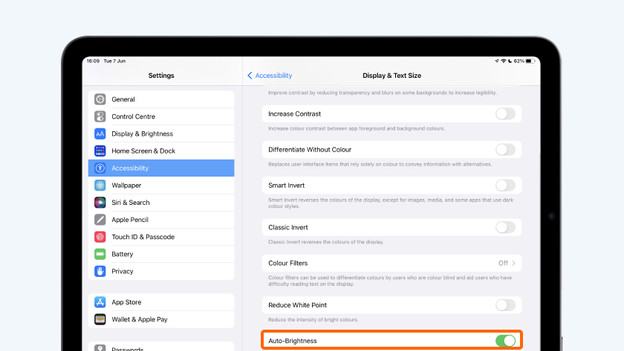 Scroll down and check the box at 'Adjust automatically'.