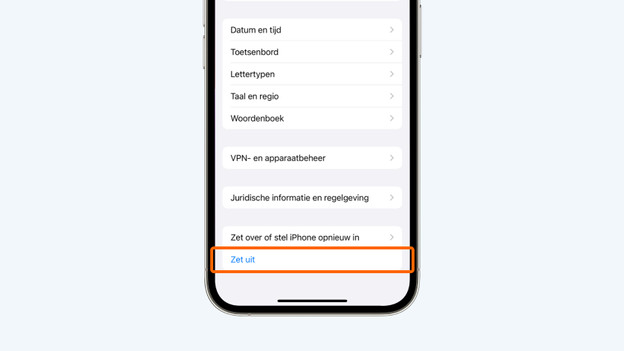 Sélectionnez « Éteindre »