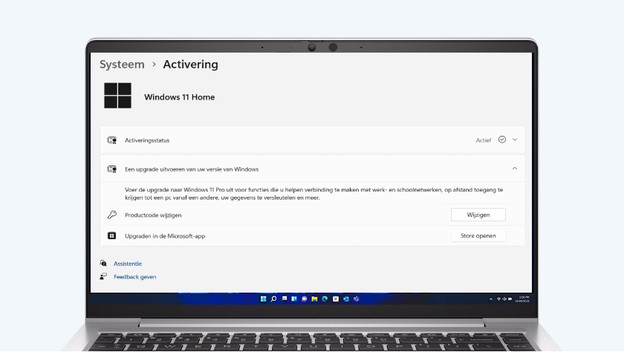 Activering Windows Home. 