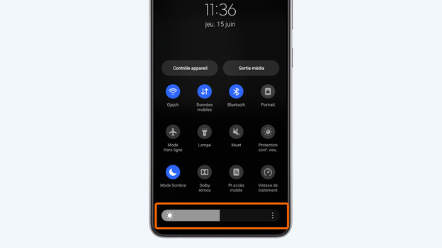 Luminosité Android