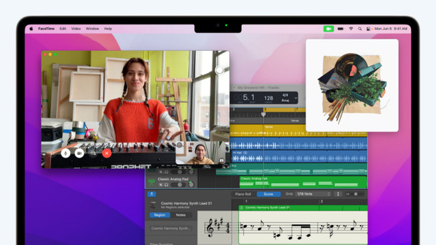 MacBook Air (2022) : caméra dans l'encoche