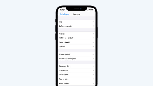 Software update iOS installeren
