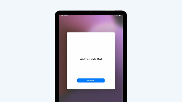 Je iPad is nu klaar voor gebruik