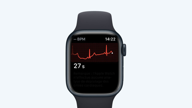 Capteur de fréquence cardiaque électrique ECG Apple Watch Series 9
