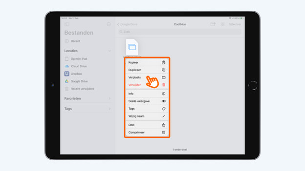 Move iCloud Drive files