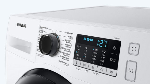 Écran du lave-linge séchant