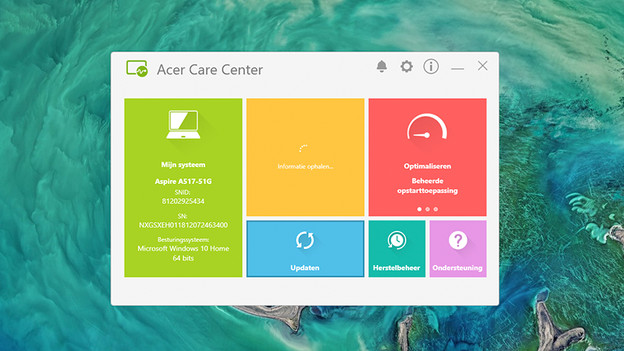 Ga naar het update menu. 