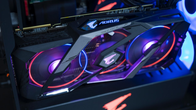 A desktop video card.