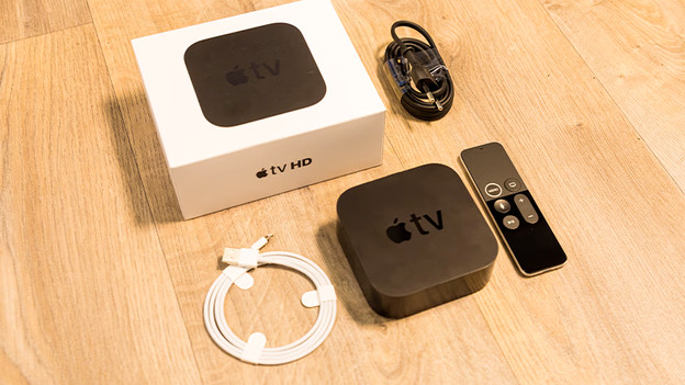 On the packaging of the Apple TV