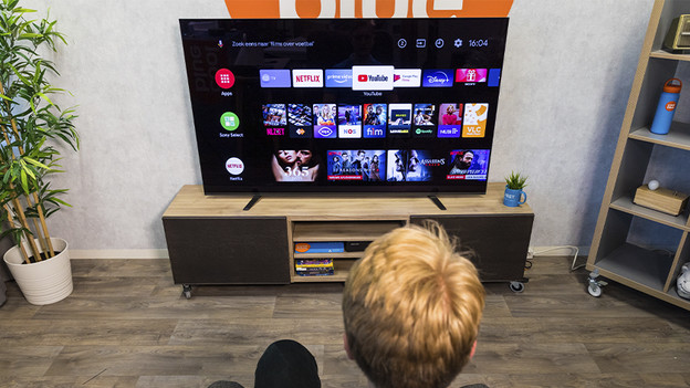 Menu intelligent Android de la TV Sony A8 OLED