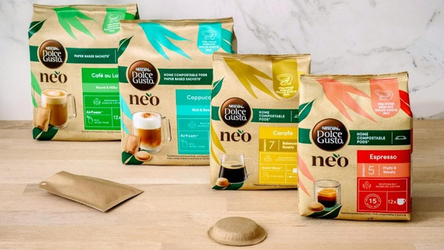 Composteerbare koffiepads