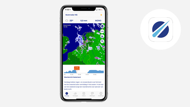 Appli Buienradar Apple iPhone iOS