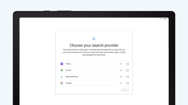 Samsung tablet installation
