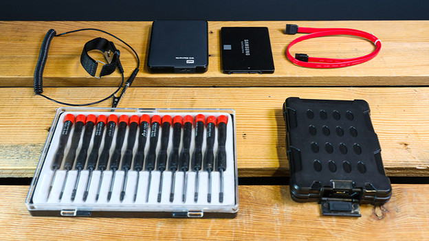 Matériel nécessaire pour installer un SSD 2,5 pouces