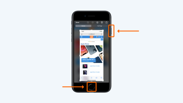 iPhone with a Home button