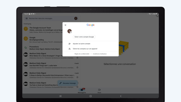 gérer plusieurs comptes de messagerie