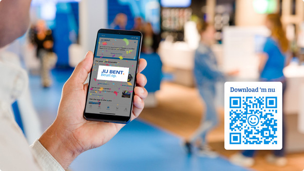 Start je winkelbezoek met de app