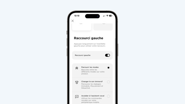 Régler les commandes des écouteurs Bose