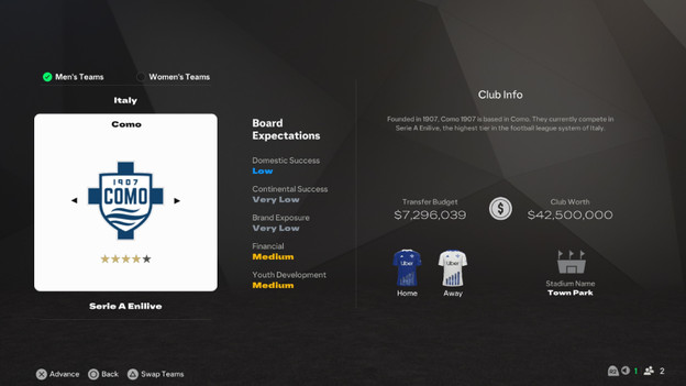 Côme EA Sports FC 24