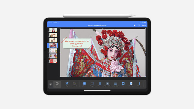 Apple Keynote in iPad