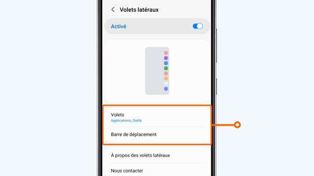 Volets latéraux smartphone Samsung