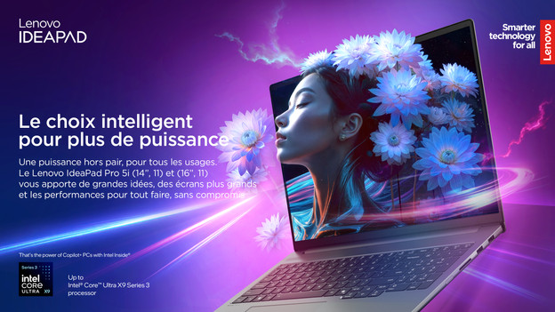 Lenovo IdeaPad Pro 5 : un PC portable puissant et rapide avec IA
