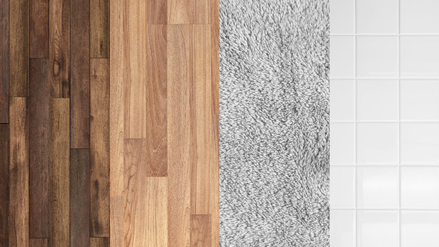 Flooring types unsuitable for a washing machine