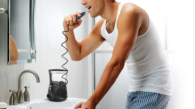 Flosapparaten op netstroom