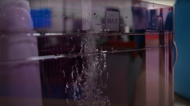 Start de eerste spoeling