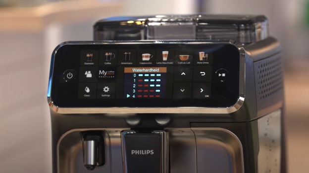 Stel het waterfilter in